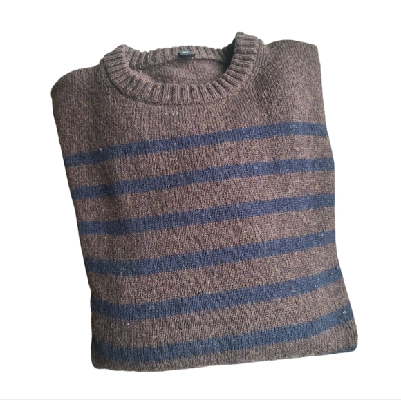 Muji Other - Muji Wool Striped Blue-Brown Sweater XS